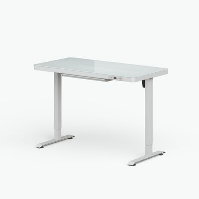 comprar Escritorio eléctrico de pie con tapa de cristal elegante Jarshan 1.2m, fácil de limpiar Fabricación en línea