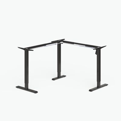 kopen 80KG Max Belasting Basis Elektrisch Hoek Sta Bureau Frame Enkele Motor 3 Omgekeerde Poten Met 2 Stages online vervaardiging