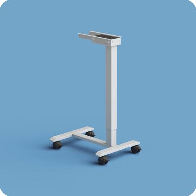 comprare Struttura per scrivania motorizzata con un solo motore, colonna invertita, con 2 stadi, tavolo laterale, carico massimo 40 kg fabbricazione online