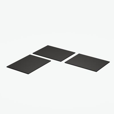 comprar Encimera de escritorio esquinera negra personalizada con superficie lisa de 15 mm/25 mm Fabricación en línea