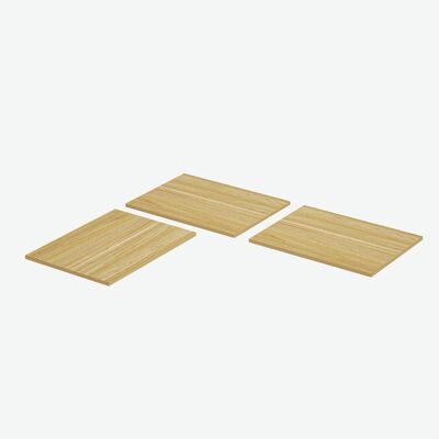 comprare Piano angolare in truciolato per scrivania, piano del tavolo, noce chiaro, tre pezzi 800*600mm fabbricazione online